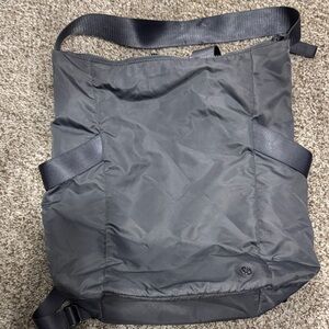 Lululemon Athletica Enroute Gray Nylon Backpack tote bag